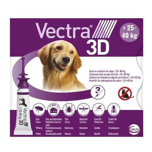 Vectra 3D Dog L 25 - 40 kg 3 pipetten - 3411112079858 - 9803142
