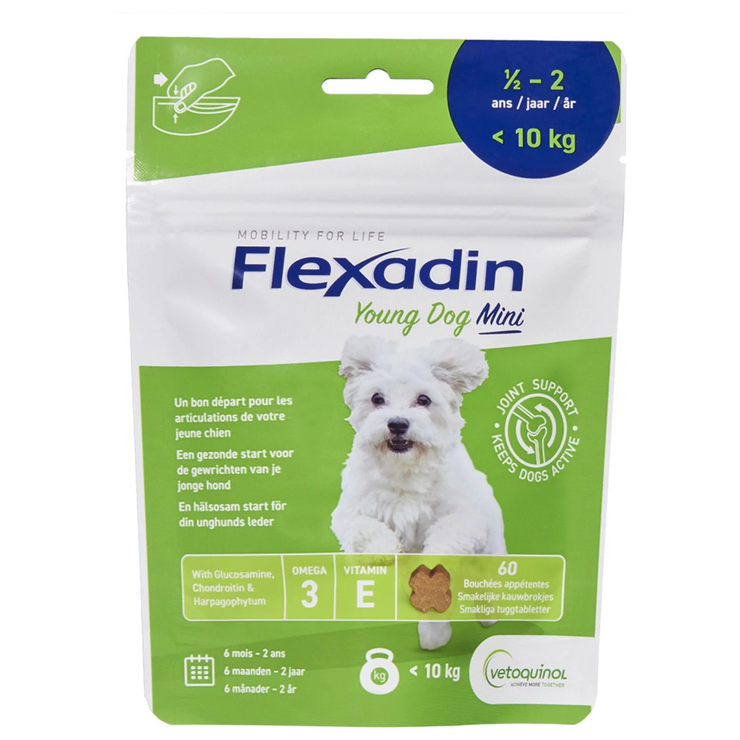Flexadin Young Dog Mini-Chew 60 - 5285 30025418 1 - 9801951